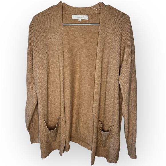 Verve Ami Tan Cardigan Sweater Soft Knit - Picture 4 of 6